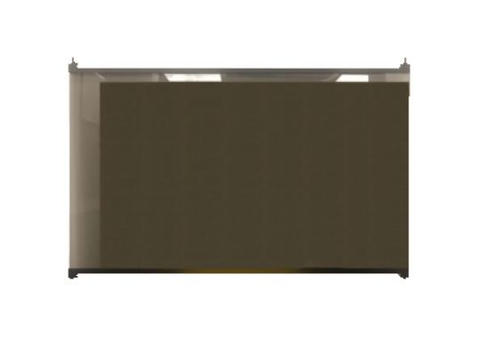 American Hearth Black Door with Glass EFGLASS