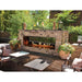 American Hearth Carol Rose 60 inch Outdoor Linear See-Thru Fireplace OLL60SP12S