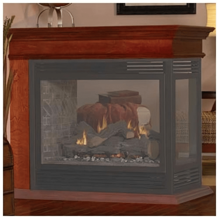 American Hearth White Peninsula Mantel Top EMPTW