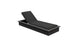 The Echo Chaise from Ledge Lounger is a modern, adjustable black lounger with sleek design, cushioned seat, and backrest. Its dark minimalistic base enhances sophistication in your outdoor space for a contemporary look.