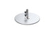 The Ledge Lounger Galvanized Steel Stack Umbrella Base features a central vertical cylindrical rod with two star-shaped knobs for easy adjustment. Crafted from galvanized steel, its compatible with center pole umbrellas and boasts a smooth, reflective surface for added elegance.