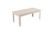 The Mainstay Rectangular Dining Table by Ledge Lounger features a slatted top design, umbrella sleeve, and four straight legs. Its minimalist style suits both outdoor dining and casual indoor settings.