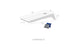 The Ledge Lounger Cornhole set includes a portable illustrated board (47.5 x 24 x 10.5) weighing 50 lbs, and comes with one gray and one blue bean bag, perfect for playing Bean Bag Toss anywhere.