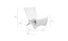 Experience enhanced ergonomics with the Autograph Chair by Ledge Lounger. This white modern chair boasts smooth curves and a minimalist design, ideal for outdoor moments. It features a 30 in (76 cm) height and 11.5 in (29 cm) seat height, blending comfort with style.