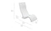 The Signature Chair by Ledge Lounger is a sleek, modern white lounge chair with a curved design and durable build. Perfect for poolside seating, it measures 36.5 high, 43.5 long, and 20 wide with a seat height of 10, making it a minimalist piece that complements contemporary interiors effortlessly.
