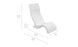 The Signature Chair by Ledge Lounger is a sleek, modern white lounge chair with a curved design and durable build. Perfect for poolside seating, it measures 36.5 high, 43.5 long, and 20 wide with a seat height of 10, making it a minimalist piece that complements contemporary interiors effortlessly.