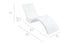 The Signature Chaise Deep by Ledge Lounger, in a sleek white curved design, is perfect for your sun shelf. Dimensions: 31 H x 74 L x 23 W; others: 16.5, 37, 10, and 25, ideal for a chic tanning ledge setup.