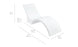 The Signature Chaise Deep by Ledge Lounger, in a sleek white curved design, is perfect for your sun shelf. Dimensions: 31 H x 74 L x 23 W; others: 16.5, 37, 10, and 25, ideal for a chic tanning ledge setup.