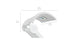The Signature Chaise Shade by Ledge Lounger is a sleek white lounge chair measuring 26 inches tall, 11 inches high, and 24 inches deep. It features a built-in rectangular compartment on the backrest, ideal for essentials. Its refined design and functionality make it perfect for relaxation.