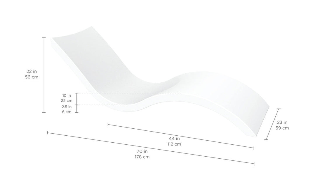 Ledge Lounger Signature Chaise pool lounger spec Image
