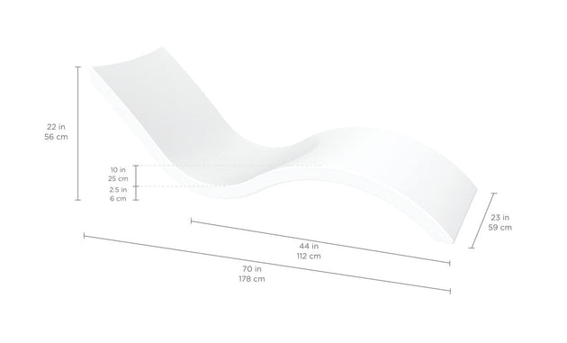 Ledge Lounger Signature Chaise pool lounger spec Image