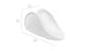 Experience the thrill of the Ledge Lounger Signature Slide, a spacious white pool slide with a smoothly curved design, measuring 55 inches in length and 27 inches in height—ideal for splash landings on your tanning ledge. Dimensions are elegantly showcased beside it.