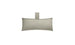 The Ledge Lounger Autograph Headrest Pillow, in light grey marine-grade fabric, features a textured surface for durability and comfort. Its perfect for in-pool relaxation and includes a matching fabric loop for hanging. The image displays it on a plain white background.