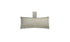 The Ledge Lounger Autograph Headrest Pillow, in light grey marine-grade fabric, features a textured surface for durability and comfort. Its perfect for in-pool relaxation and includes a matching fabric loop for hanging. The image displays it on a plain white background.
