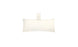 The Ledge Lounger Autograph Headrest Pillow is a rectangular pillow with a loop on top, made from durable marine-grade fabric. It offers comfort for lounging anywhere, either on land or in the pool, while its design remains elegantly simple in plain white.