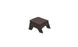 The Mainstay Adirondack Ottoman by Ledge Lounger is a compact, dark brown piece with a simple rectangular top and four robust legs, crafted from high-quality materials, ideal for any outdoor patio.