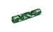 The Laze Doodle by Ledge Lounger is a cylindrical bolster pillow with a lush green leaf pattern on white, featuring overlapping large tropical leaves for a fresh, vibrant look.