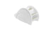 The Ledge Lounger Signature Slide is a chic and functional poolside accessory with a modern, white curved design featuring three arched slots for napkins. It enhances any table setting with elegance against a plain white background.