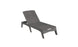 The Ledge Lounger Mainstay Chaise, a gray outdoor piece, features an adjustable backrest and sleek modern design with multiple reclining positions for ultimate comfort.