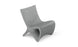 The Autograph Chair by Ledge Lounger features a sleek, modern design with elevated ergonomics and a minimalist curved style in gray, shown against a plain white background.