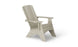 A light gray Mainstay Ultimate Adirondack chair by Ledge Lounger with wide armrests and a slanted back, shown angled on a white background—ideal as a stylish outdoor lounge chair.