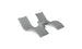 The Ledge Lounger Outdoor Oasis In-Pool Furniture Bundle features a gray, modern loveseat with two contoured seats and a central armrest. Its smooth texture and wave-like design make it ideal for contemporary indoor settings or stylish outdoor escapades.