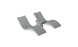The Ledge Lounger Outdoor Oasis In-Pool Furniture Bundle features a gray, modern loveseat with two contoured seats and a central armrest. Its smooth texture and wave-like design make it ideal for contemporary indoor settings or stylish outdoor escapades.