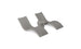 The Ledge Lounger Signature Chaise and Affinity Side Table In-Pool Set features two sleek gray curved loungers paired with a stylish side table, all displayed against a plain white background.