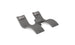 The Ledge Lounger Signature Chaise Headrest Pillow and Side Table In-Pool Set includes two modern gray chaises with headrests and a side table, perfect for relaxing on your pool ledge and enhancing your outdoor space.