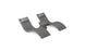 The Ledge Lounger Signature Chaise Headrest Pillow and Side Table In-Pool Set includes two modern gray chaises with headrests and a side table, perfect for relaxing on your pool ledge and enhancing your outdoor space.