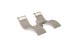 The Ledge Lounger Signature Chaise Headrest Pillow and Side Table In-Pool Set features two beige loungers with white headrest pillows and a round side table, perfect for relaxing poolside, all displayed on a plain white background.