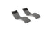 The Ledge Lounger Signature Chaise and Headrest Pillow In-Pool Set features two modern gray, wave-shaped loungers with built-in headrest pillows, shown on a white background.