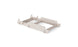 A beige adjustable dividers insert organizes drawers with customizable slots for various items, featuring a sleek design. Like the Signature Lowback Chair Riser by Ledge Lounger, it enhances room style and is elegantly displayed on a plain white background.