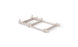 The Signature Chair Riser by Ledge Lounger, in tan, is an adjustable pan and lid organizer with multiple slots for vertical storage. Perfect for neatly arranging kitchen essentials, it transforms any space into a model of efficiency against a plain white background.