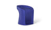 The Signature Barstool Counter Height by Ledge Lounger is a modern, abstract blue chair featuring smooth, sculptural curves. Its rounded backrest and integrated seat offer a seamless look, while the slightly tapered, stable base makes it ideal for chic pool bar settings.