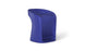 The Signature Barstool Counter Height by Ledge Lounger is a modern, abstract blue chair featuring smooth, sculptural curves. Its rounded backrest and integrated seat offer a seamless look, while the slightly tapered, stable base makes it ideal for chic pool bar settings.