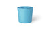 The Signature Ice Basin by Ledge Lounger is a light blue cylindrical container with a rounded lid on a plain white background. The elegant design resembles an ice basin, and the lid has a groove indicating it is removable for easy access.