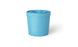 The Signature Ice Basin by Ledge Lounger is a light blue cylindrical container with a rounded lid on a plain white background. The elegant design resembles an ice basin, and the lid has a groove indicating it is removable for easy access.