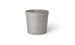 The Signature Ice Basin by Ledge Lounger is a cylindrical gray trash can featuring a stone-like texture and top slot, designed for waste collection. Its minimalist design resembles an umbrella base, making it ideal for both indoor and outdoor use.