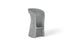 Introducing the Signature Barstool Bar Height by Ledge Lounger: a modern minimalist gray stool with a high backrest, cylindrical form, and stone-like texture. Its widened base and integrated footrest ensure support, while the curved seat is perfect for poolside seating during outdoor entertaining.