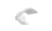 The Signature Chaise Shade by Ledge Lounger is a modern, white desk lamp with an adjustable arm that enhances your media viewing. It features a curved rectangular light head with a digital display and Ledge Lounger proudly displayed on the hinge against a plain white background.
