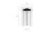 The Mainstay Trash Bin by Ledge Lounger is a tall, round container perfect for patios, measuring 28 inches (71 cm) in width and 44 inches (112 cm) in height. It features a slightly raised lid and a slatted design made from UV stable materials.