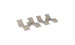 The Ledge Lounger Signature Chaise and Side Table In-Pool 6-Piece Set features modern beige lounge chairs with wavy, sculptural shapes, high backs, curved seats, and circular bases—perfect pool ledge furniture for stylish relaxation.