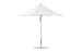 The Ledge Lounger Premier Aluminum Umbrella - 9 Octagon Pulley features a wind-resistant, marine-grade fabric canopy and metal pole on a round base. It offers ample shade and opens effortlessly with a crank handle.