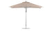 Explore the Premier Aluminum Umbrella by Ledge Lounger, an 8.5 rectangle pulley umbrella with a tan outdoor canopy made from marine-grade fabrics. Its stylish aluminum pole, circular base, and six-ribbed design provide modern flair and wind-resistant stability for your garden or poolside haven.