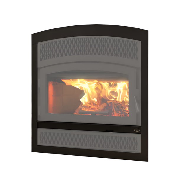 Valcourt Black Arched Faceplate For Valcourt Lafayette II Fireplace - VA10FA07