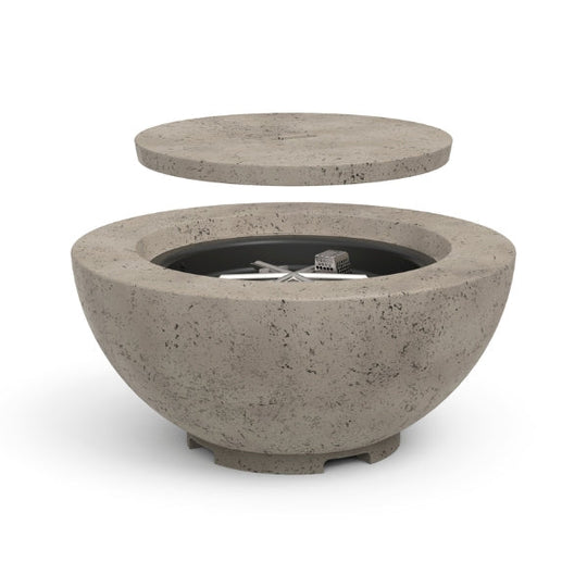 American Fyre Designs 48" chat fire bowl with propane tank drawer and legs