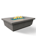 American Fyre Designs Contempo Rectangle Fire Table with sleek black frame and glass top.