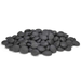 American Fyre Designs Fire Pit Black Creekstones CSTN-20-B with black stones and grill grate.