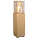 American Fyre Designs Magnolia Lantern with a bronze finish and glass panels.